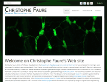 Tablet Screenshot of christophefaure.org